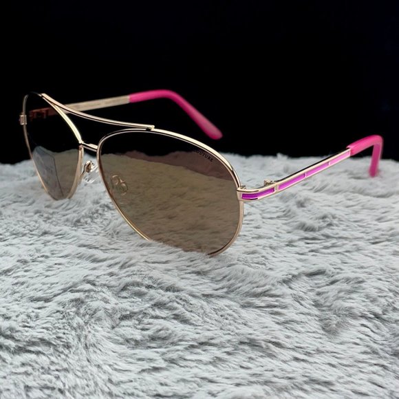 Juicy Couture Gold Frame / Pink Arms Aviator NWT - Picture 6 of 10